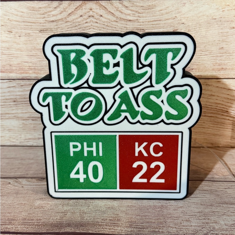 Philadelphia Eagles Super Bowl 59 Score Lightbox Table Top Display